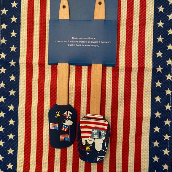 Patriotic Snoopy Mini Spatulas Set Of 4, Snoopy Large Spatula & Spoon Set Of 2 - Picture 3 of 15